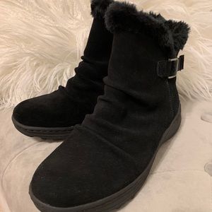 BareTraps black suede boots.
